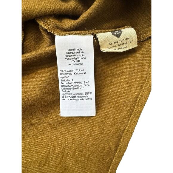 Madewell Women's Flannel Lucie V-Neck Smocked Mini Dress Size Small Olive Color - Picture 5 of 10